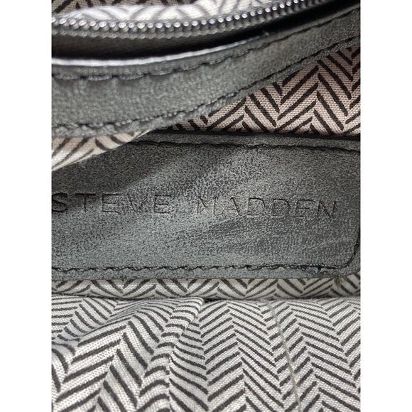 Steve Madden Grey Distress Look Bookbag  Backbag Purse - Picture 4 of 7
